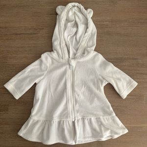 Old Navy | Terry Zip-up Swim Cover Up | 0-3m